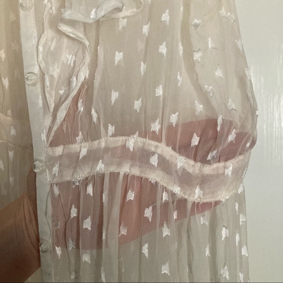 Button-down See-thru Coverup Midi Dress by For Love & Lemons - Picture 7 of 14